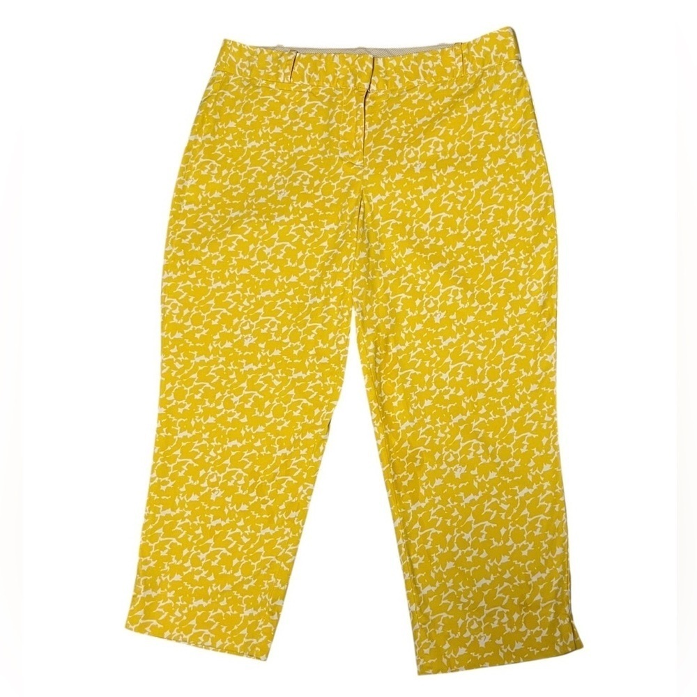 Talbots Yellow Curvy Crop Chino Pants Size 10 Petite